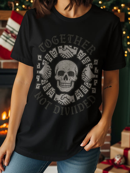 Together Not Divided Skull Graphic T-Shirt