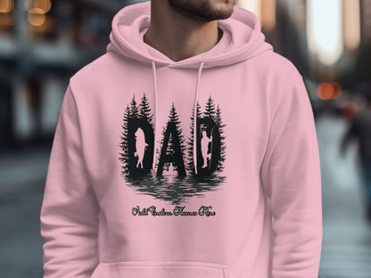 Dad Silhouette Fishing Themed Hoodie Product Type