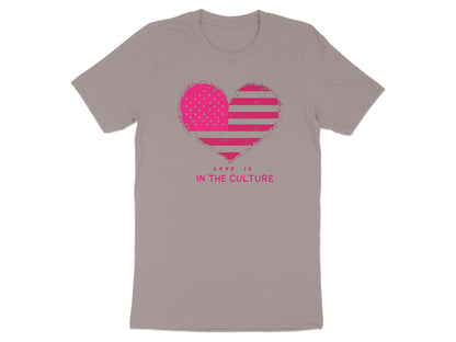 Love Is in the Culture Heart Design T-Shirt