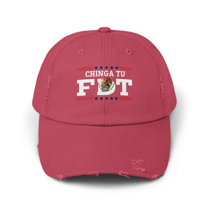 Chinga Tu FDT Distressed Design Cap Hat product
