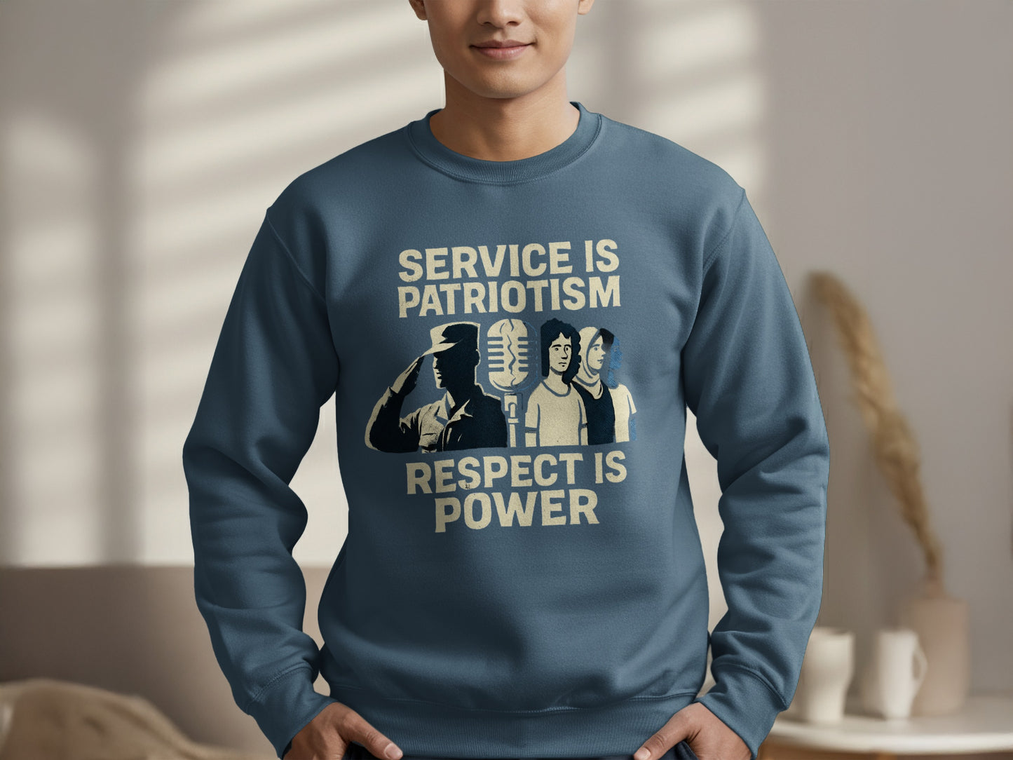 Service Is Patriotism Respect Is Power product