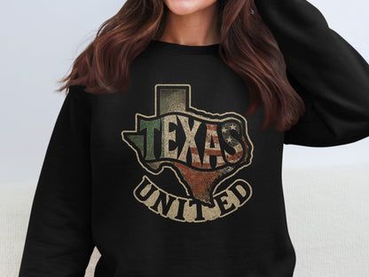 Texas United Graphic Sweatshirt Casual Clothing Product