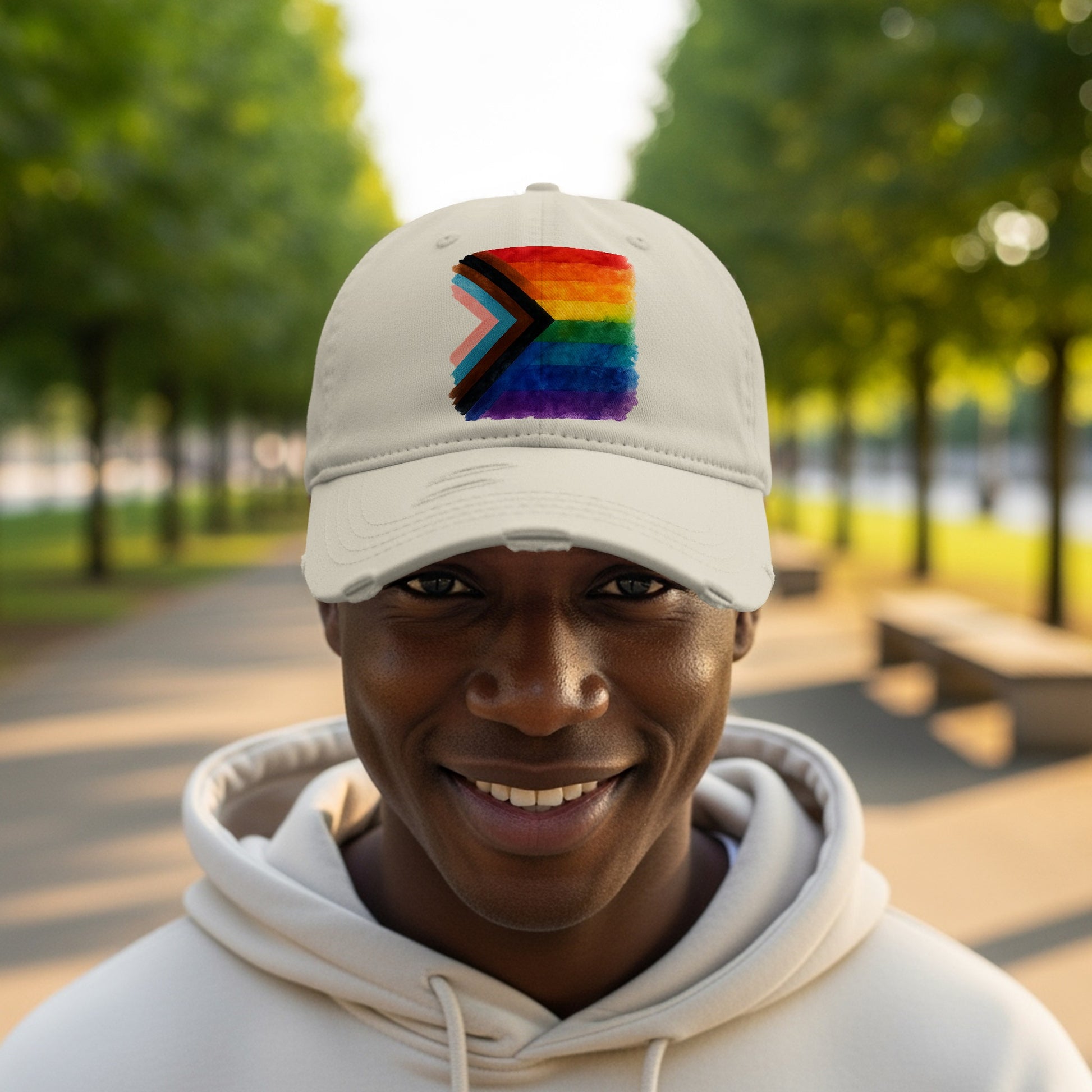 Pride Progress Rainbow Baseball Cap product type