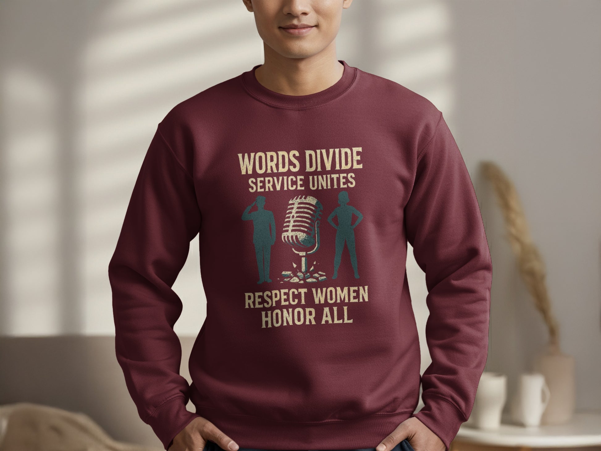 Words Divide Service Unites Respect Honor All product type