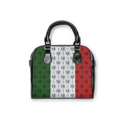 FDT MEXICAN Purse no symbol Woke Anti Trump Liberal Purse |Monogram Grey Shoulder Handbag — Elegant Patterned Satchel Purse