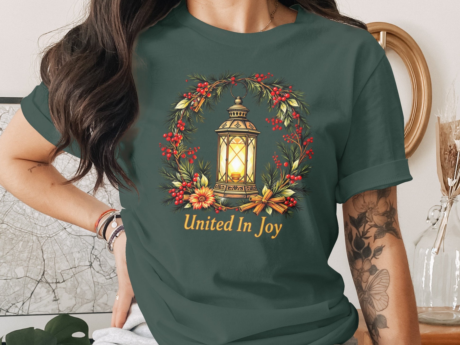United In Joy Festive Lantern Graphic Tee
