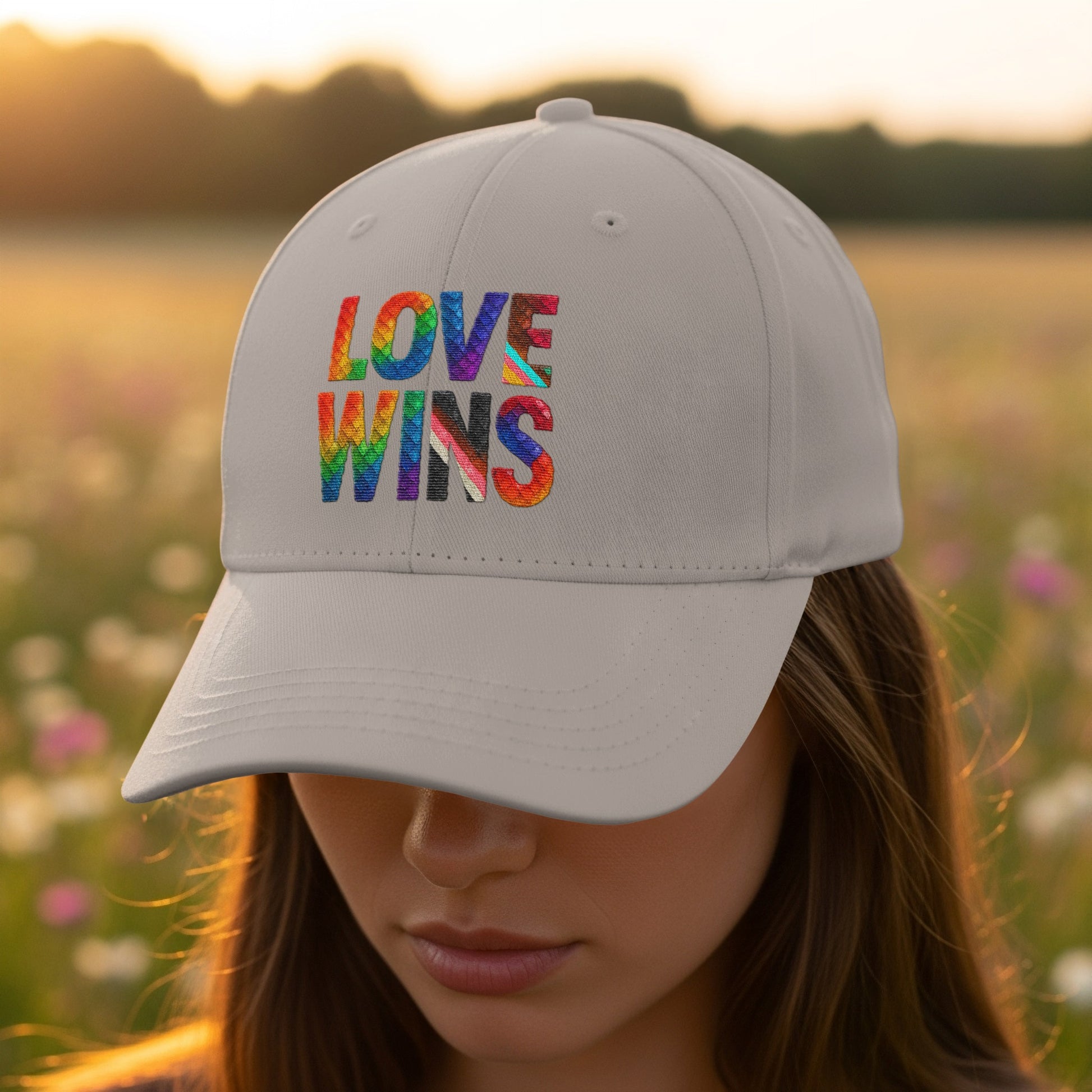 Bright Love Wins Embroidered Unisex Cap product
