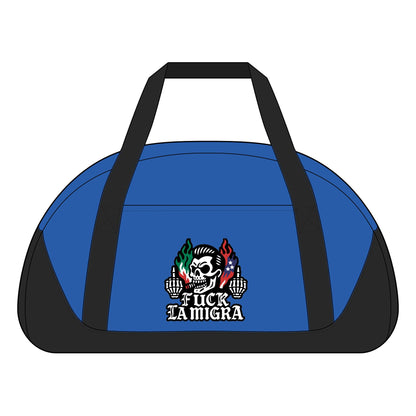 Skull Graphic Duffel – Durable Polyester Canvas Gym Travel Bag With Adjustable Shoulder Strap