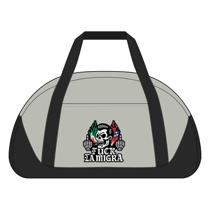 Skull Graphic Duffel – Durable Polyester Canvas Gym Travel Bag With Adjustable Shoulder Strap