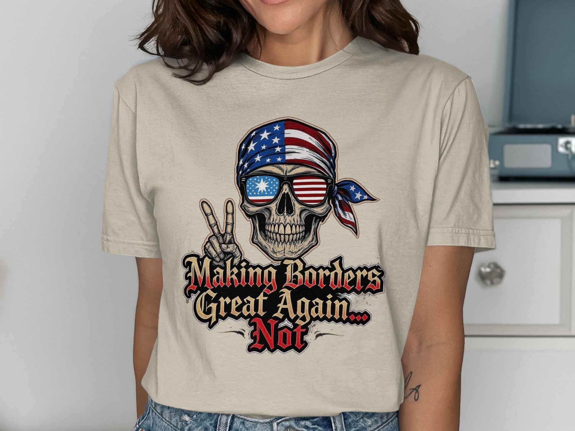 Making Borders Great Again Not Graphic T-Shirt Product