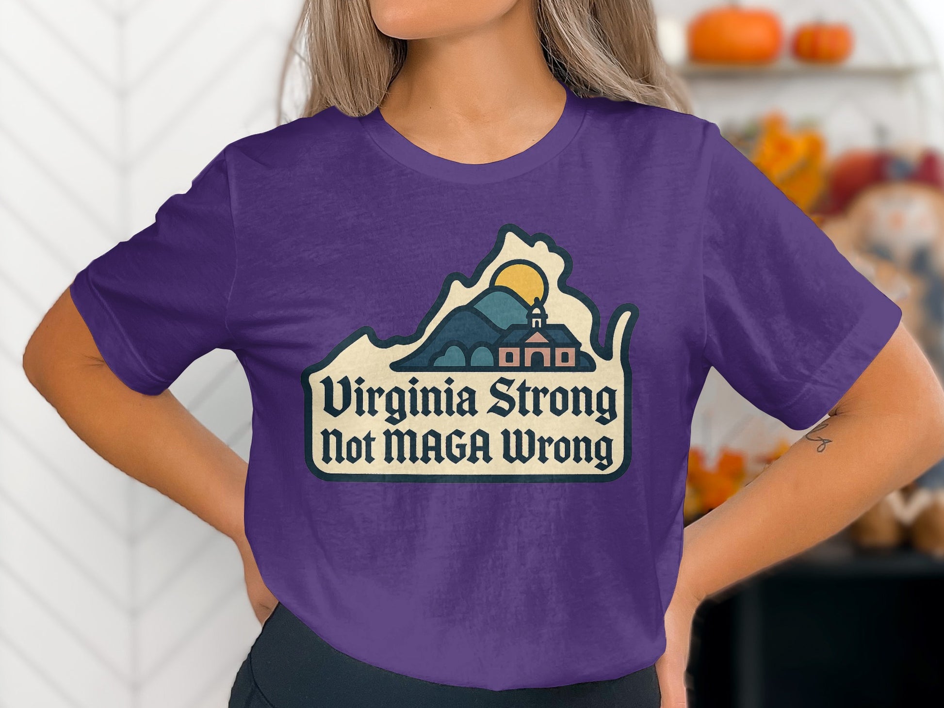 Virginia Strong Not MAGA Wrong unique shirt product