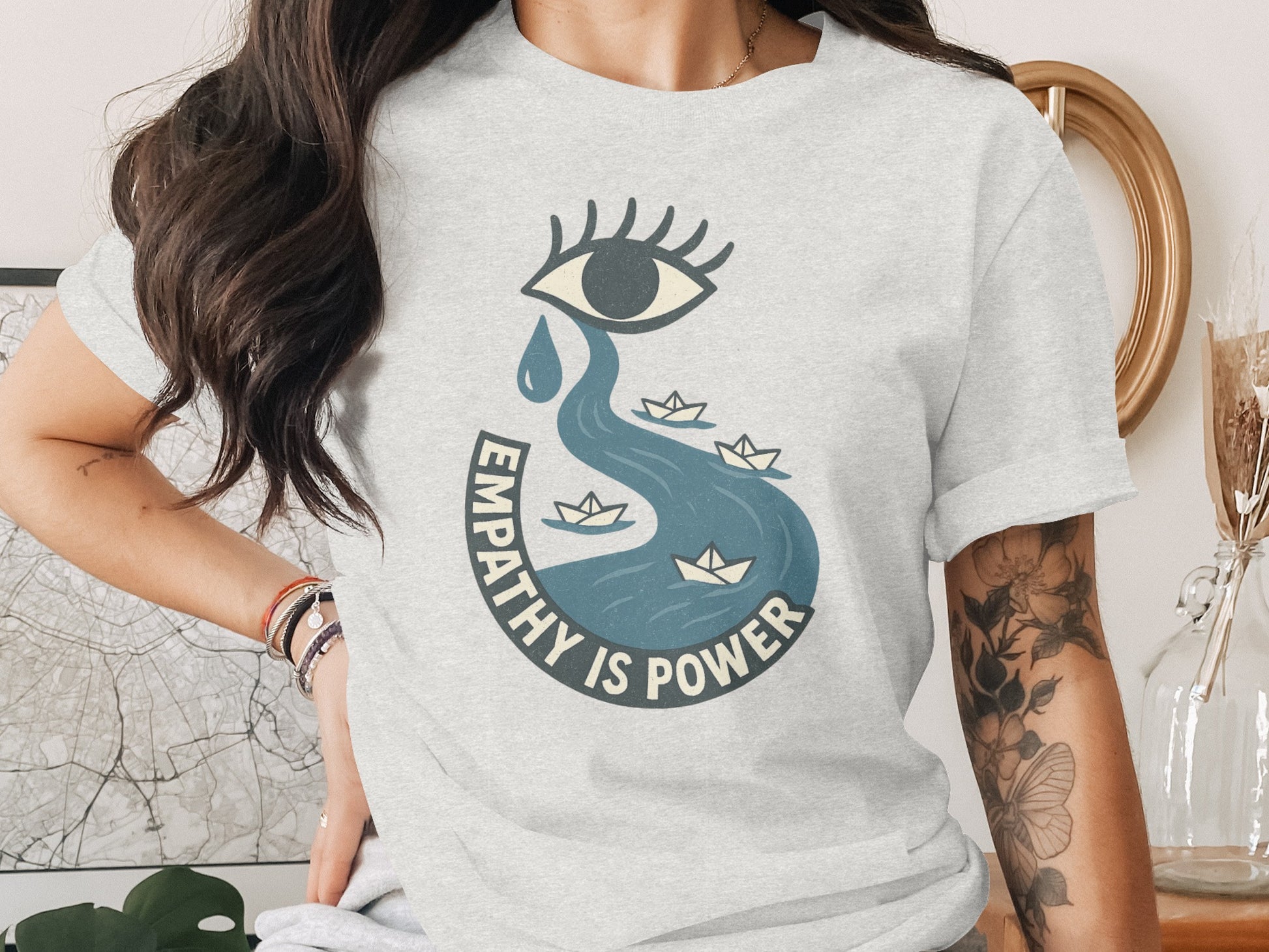 Empathy is Power Eye Design T-Shirt product type