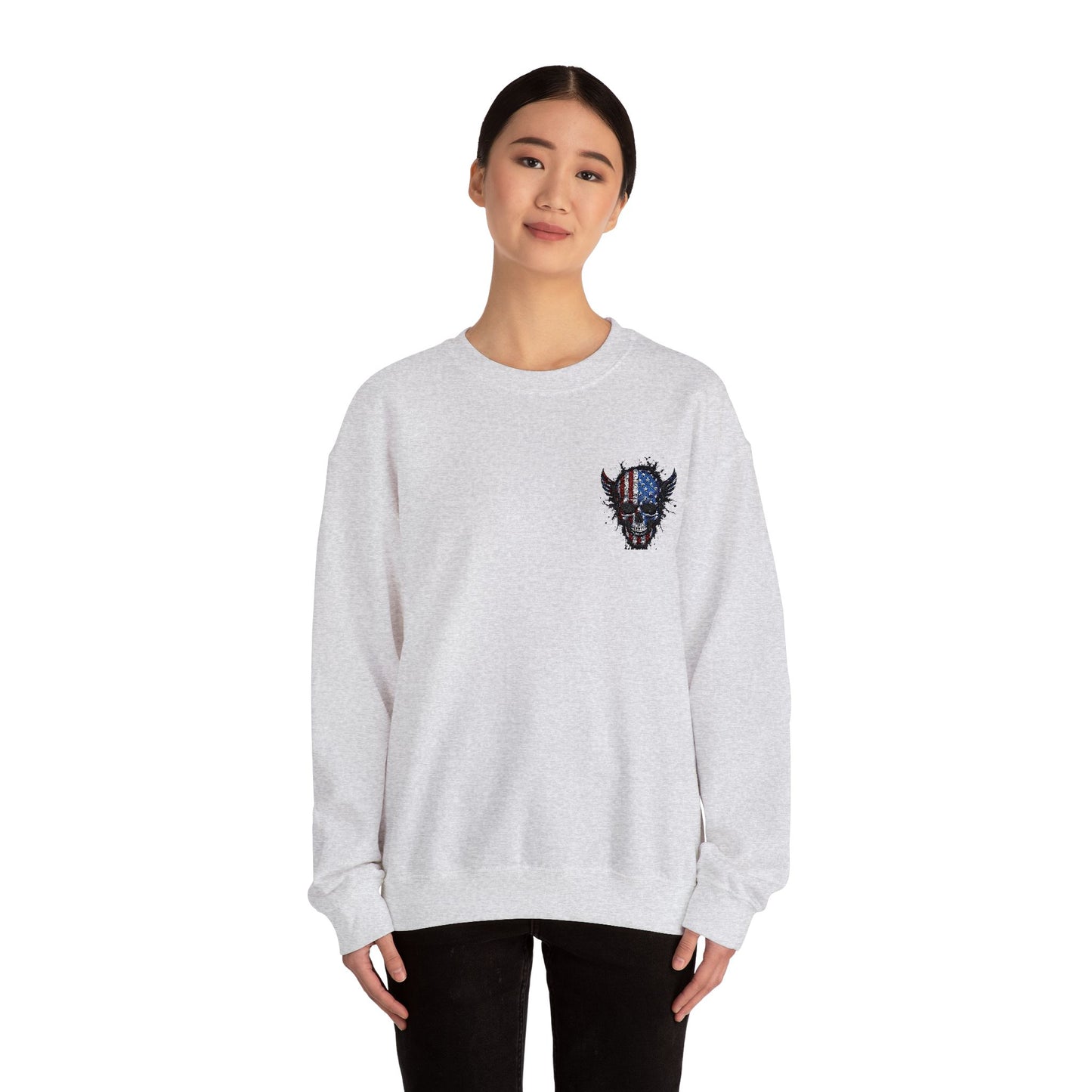 Artistic Graphic Crewneck Sweatshirt - Bold Design for Creative Souls