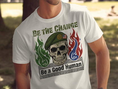 Be The Change Be a Good Human Graphic Tee Product