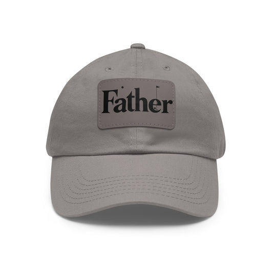 Stylish Father Dad Hat with Leather Patch - Perfect Gift for Dads