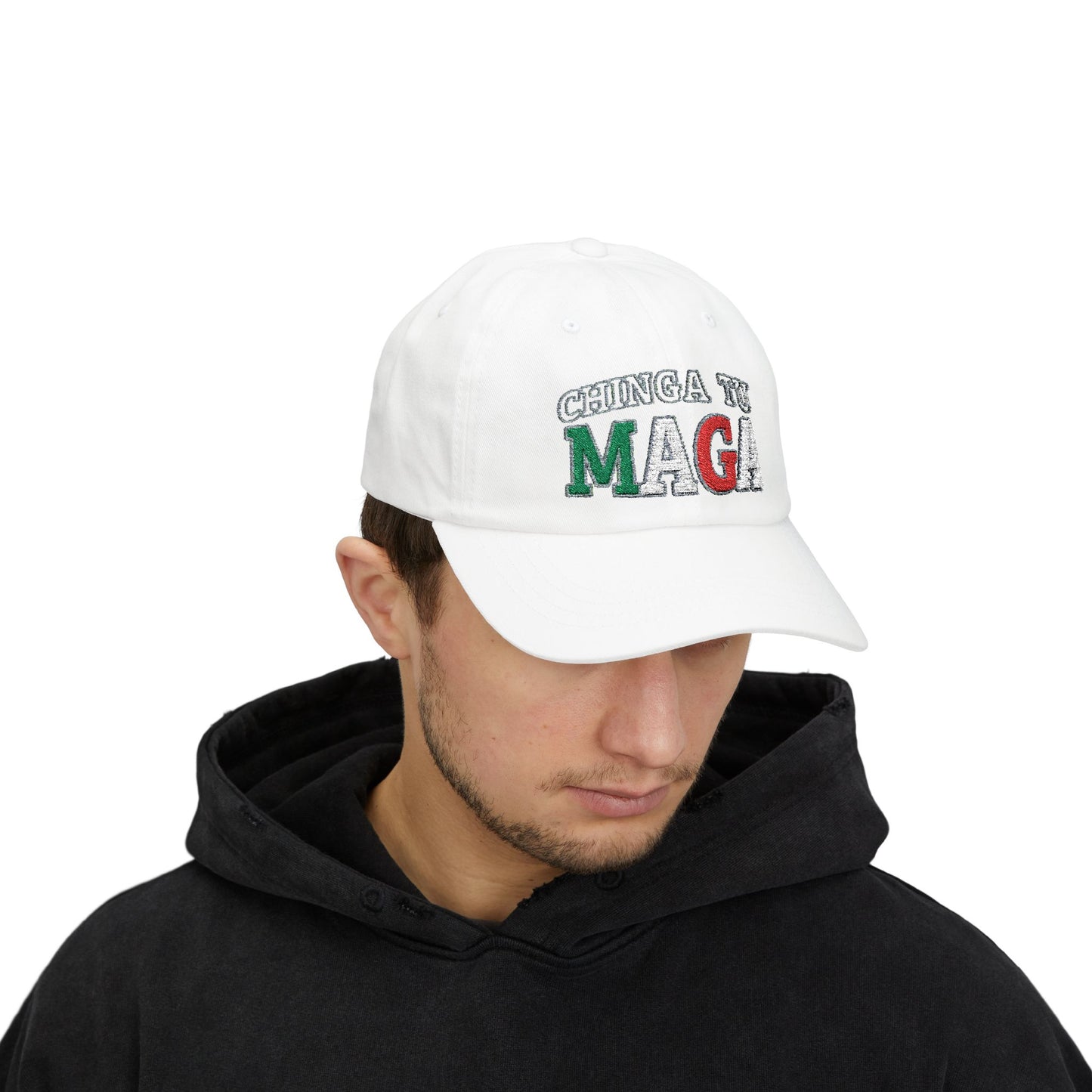 CHINGA Tu Maga Hat Embroidered Classic Dad Cap, Casual Hat for Every Occasion, Trendy Gift for Dads, Summer Accessory, Unisex Cap