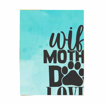 Custom Mom Dog Velveteen Plush Blanket, Personalized Mother's Gift Cover, Cobija Para Mama