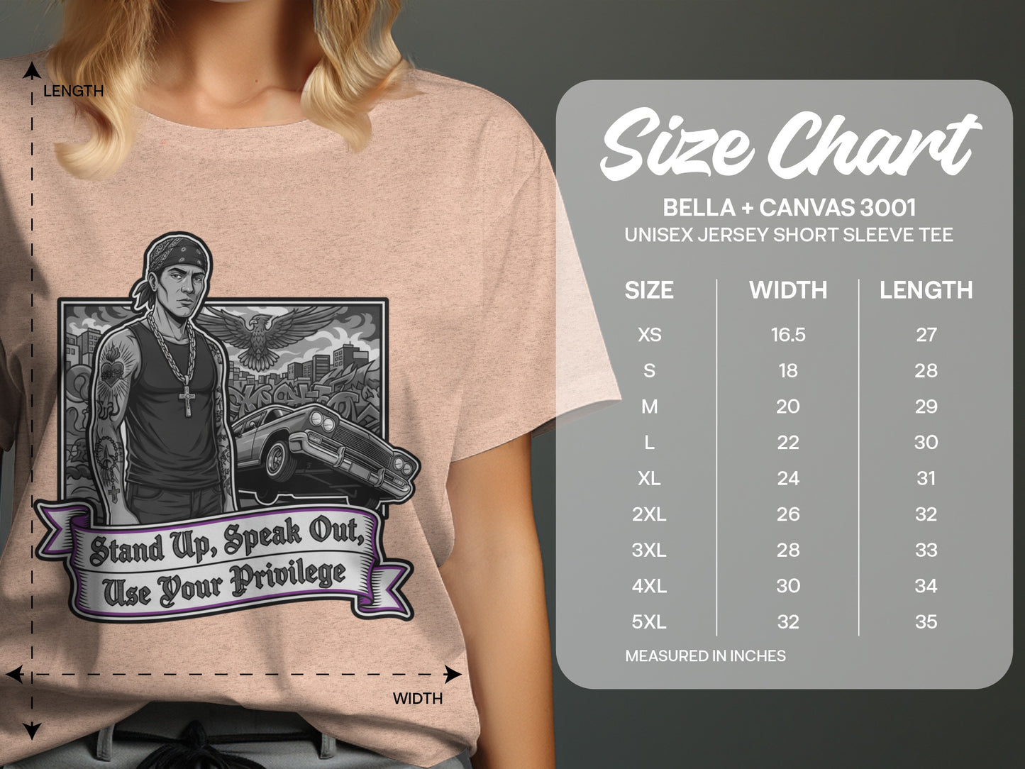 Stand Up Speak Out Use Your Privilege Tee