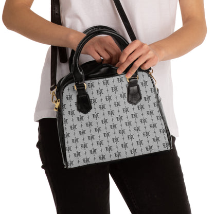 FDT Purse Woke Anti Trump Liberal Purse |Monogram Grey Shoulder Handbag — Elegant Patterned Satchel Purse