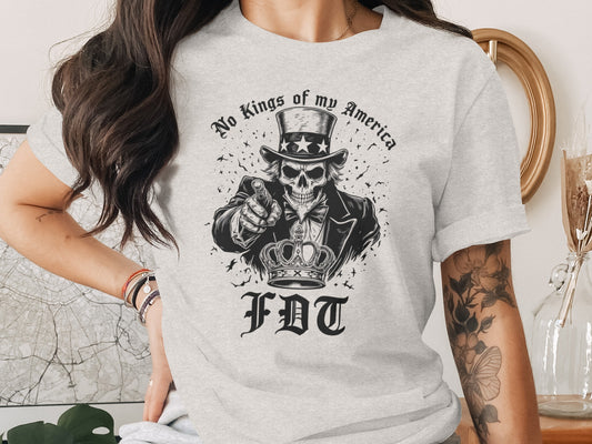 No Kings of my America Design T-Shirt product