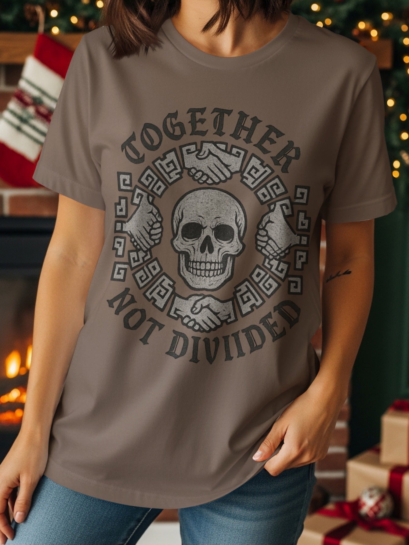Together Not Divided Artistic Graphic tee