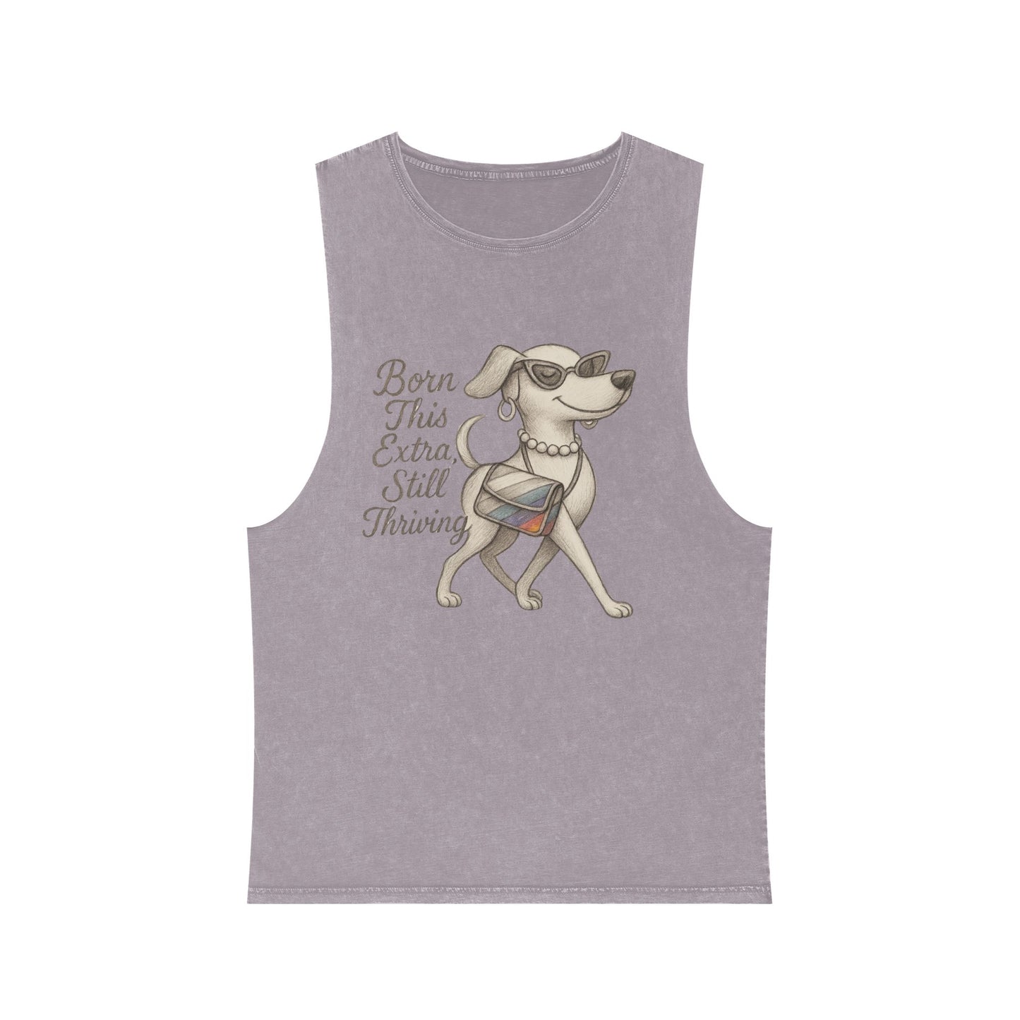 Born Extra Still Thriving Unisex Stonewash Tank Top