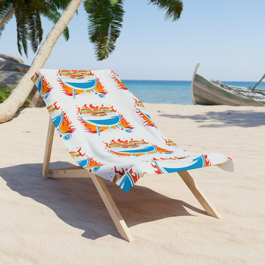 4th july towel Colorful Beach Towel with Vibrant Sailboat Design, Ideal for Summer, Pool Parties, Ocean Lovers, Vacation Essentials, Beach Days