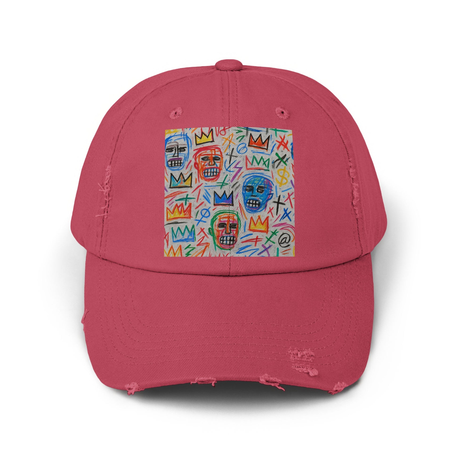 Abstract Colorful Art Printed Red Cap product