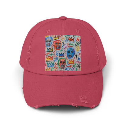 Abstract Colorful Art Printed Red Cap product