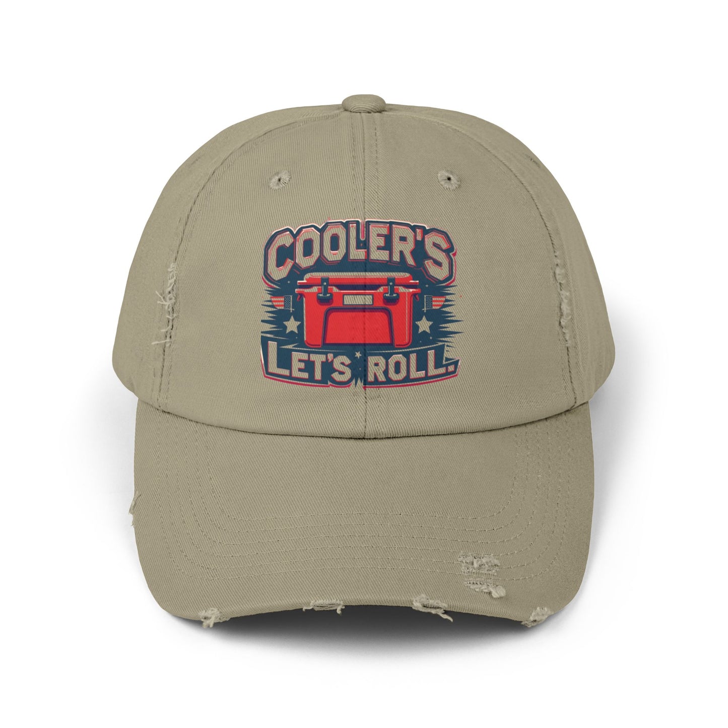 Cooler’s Let’s Roll Distressed Cap - Unisex Casual Headwear for Outdoor Adventures