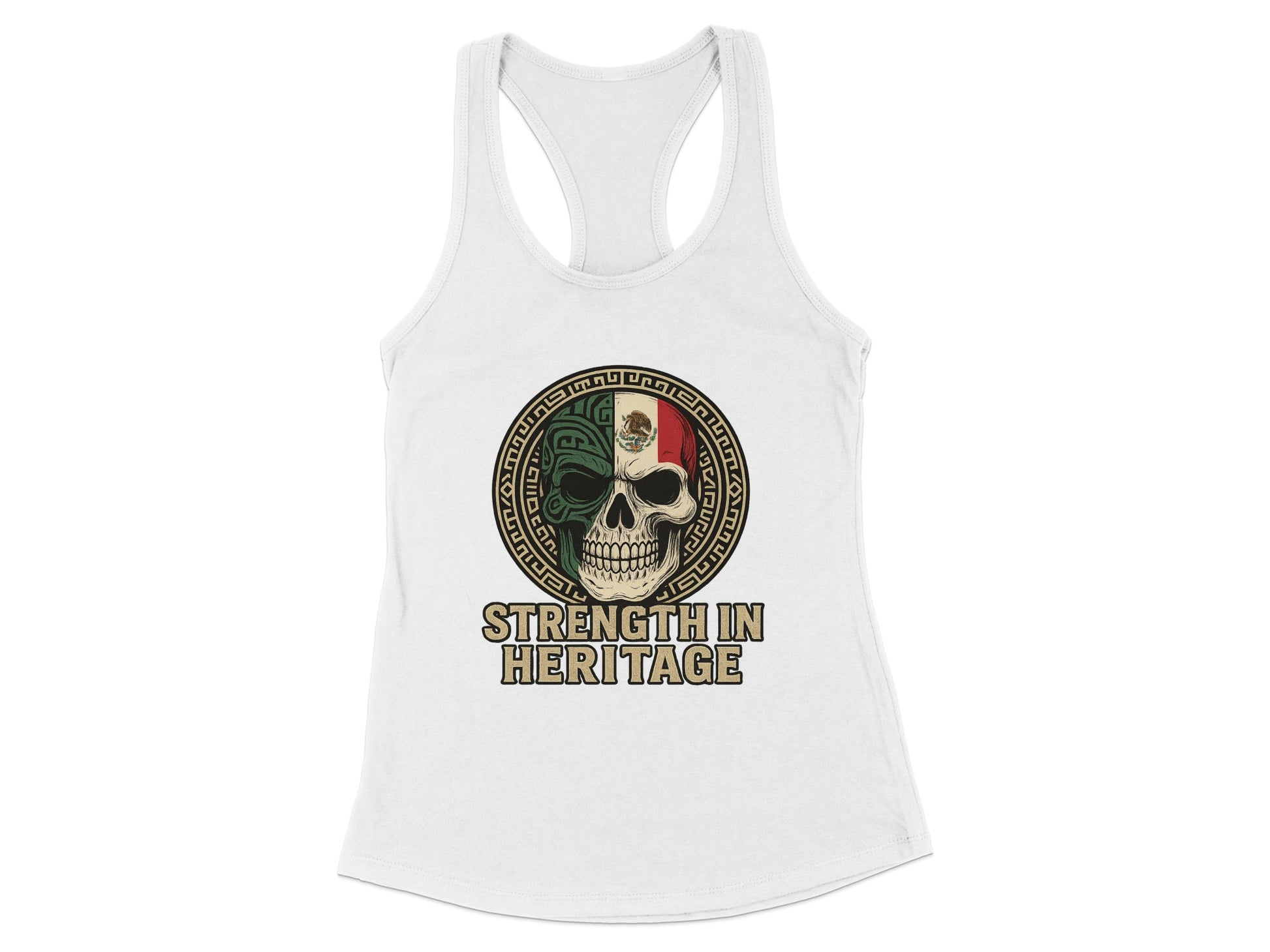 Strength in Heritage Skull Graphic Tank Top