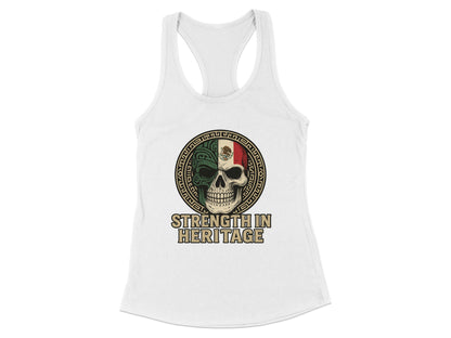 Strength in Heritage Skull Graphic Tank Top