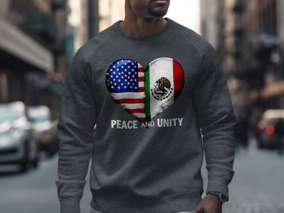 Peace And Unity Heart Flag Sweatshirt product