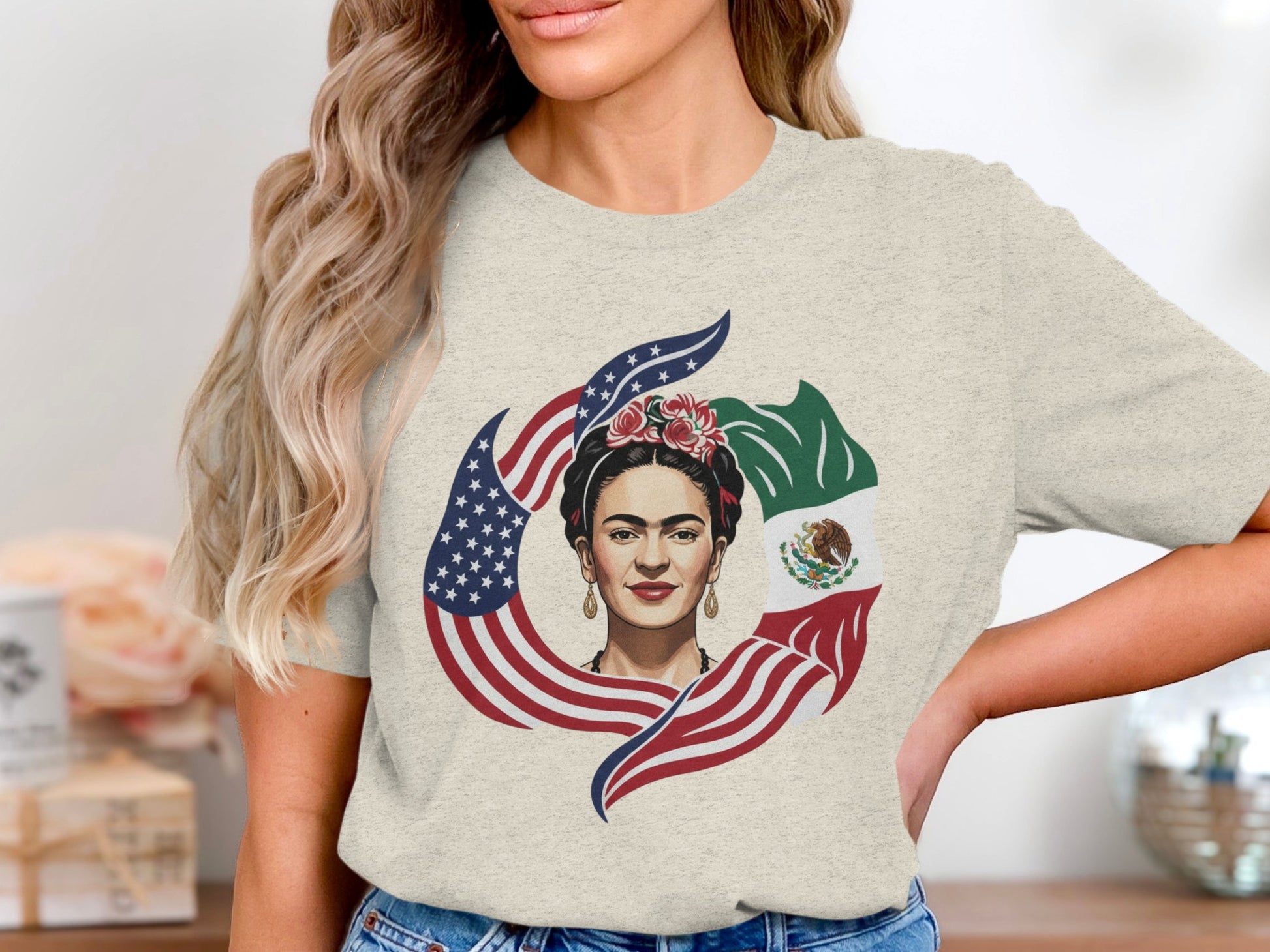 Frida Kahlo Artistic Graphic Tee Shirt product