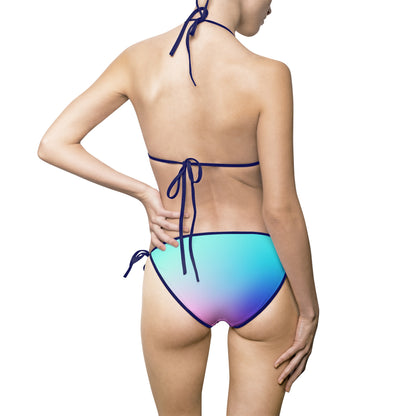 Pride Love Women's Bikini Swimsuit - AOP, Rainbow Swimwear, Summer Swim, LGBTQ+ Beachwear, Fun in the Sun