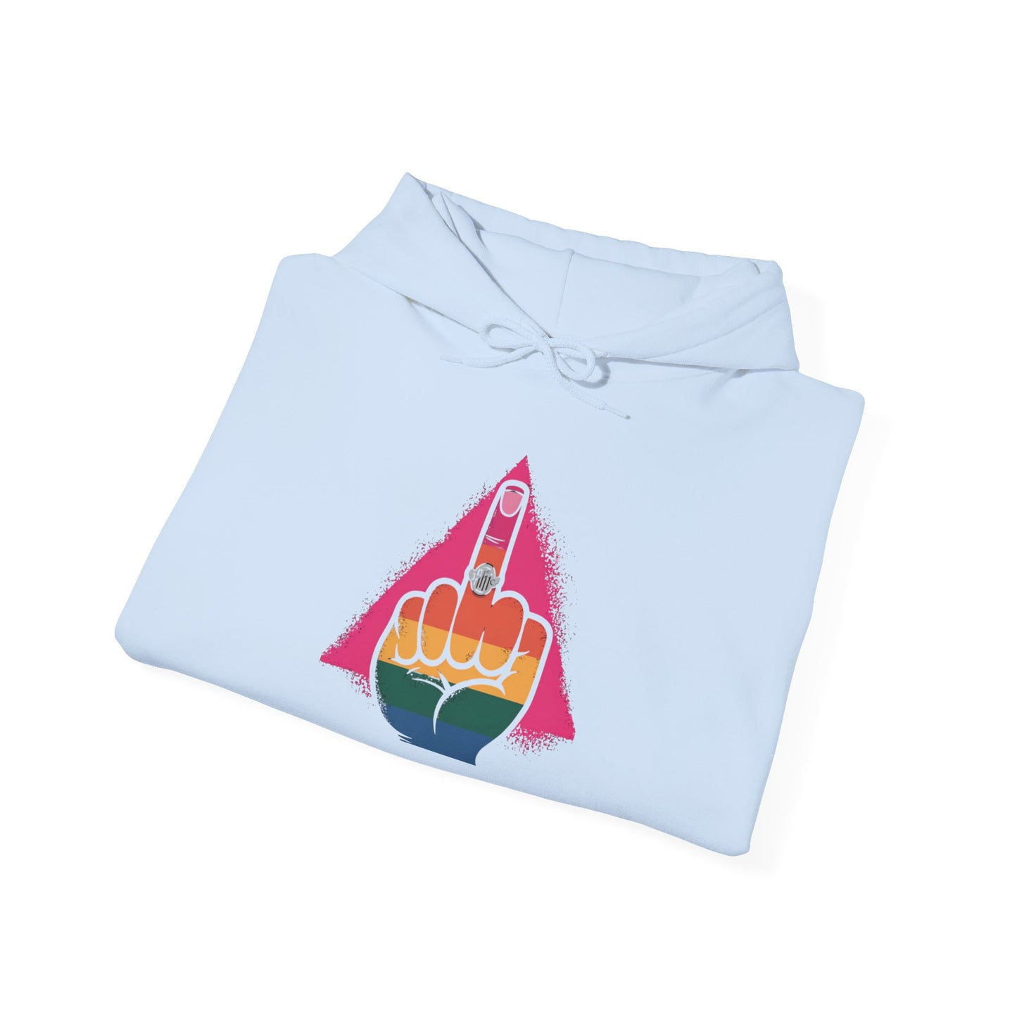 Pride Hoodie Pride Graphic Hoodie - Unisex Heavy Blend™ with Bold Rainbow Design