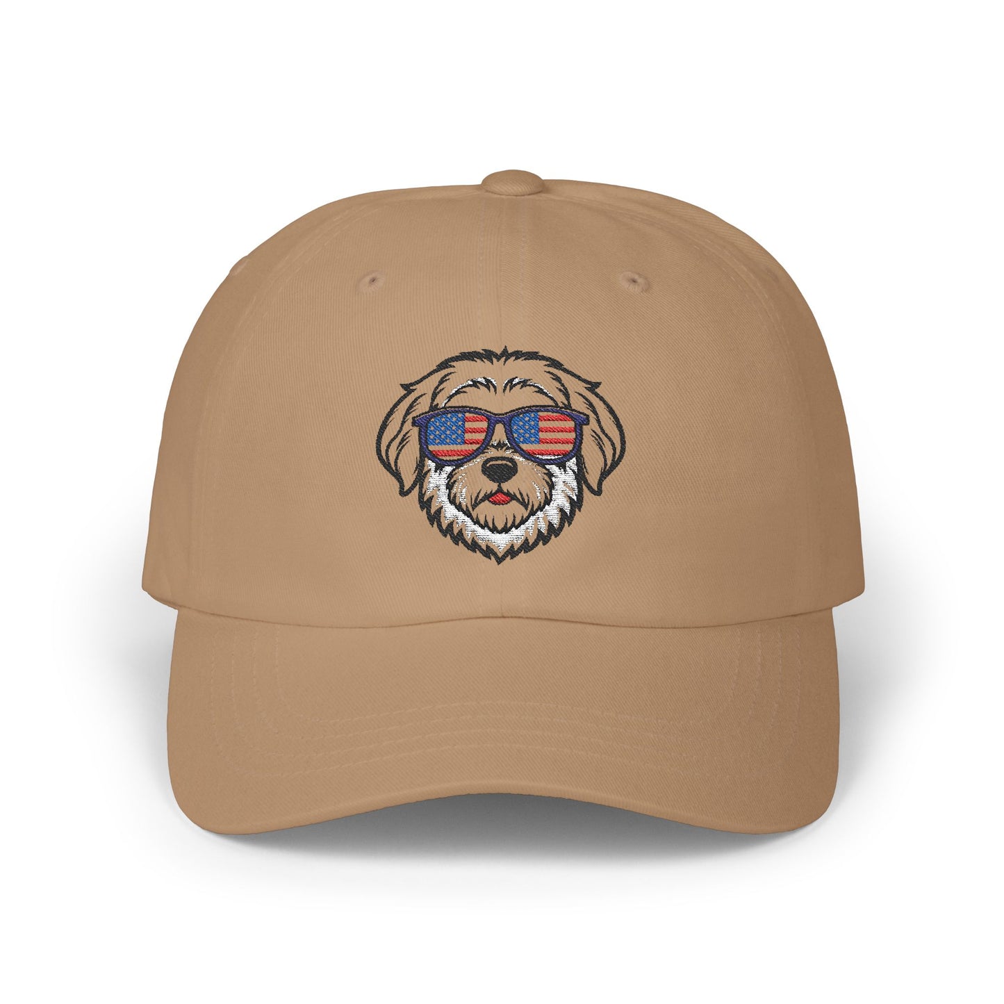 Patriotic Dog Dad Cap - Adjustable Classic Hat for Pet Lovers