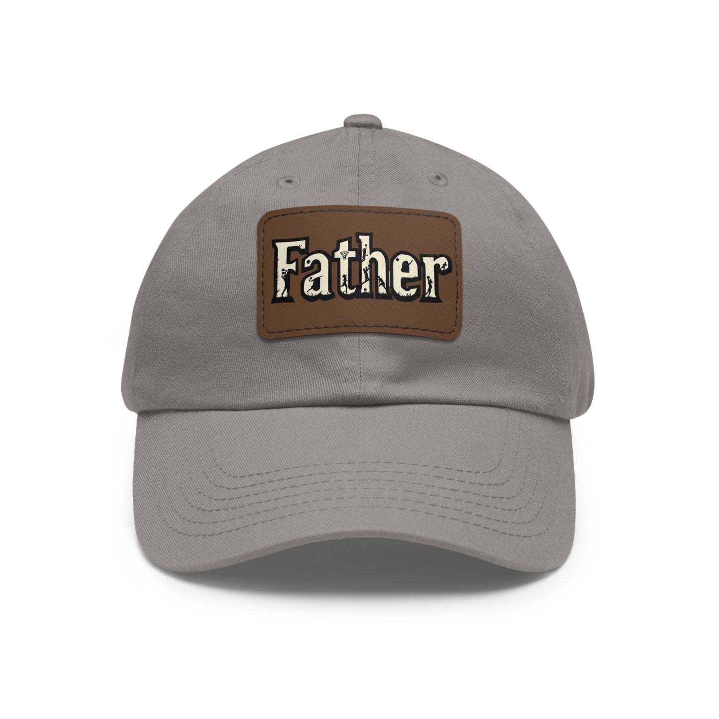 Father Leather Patch Dad Hat - Casual Cap for Dads