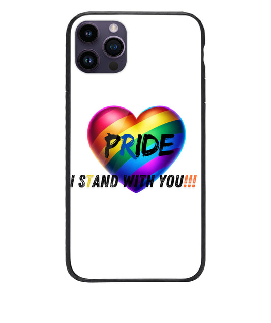 Premium Silicone Phone Case for iPhone 14 Pro Max LGBTQ Pride Month | Gay Pride Parade | Black & Trans Celebration Clothing