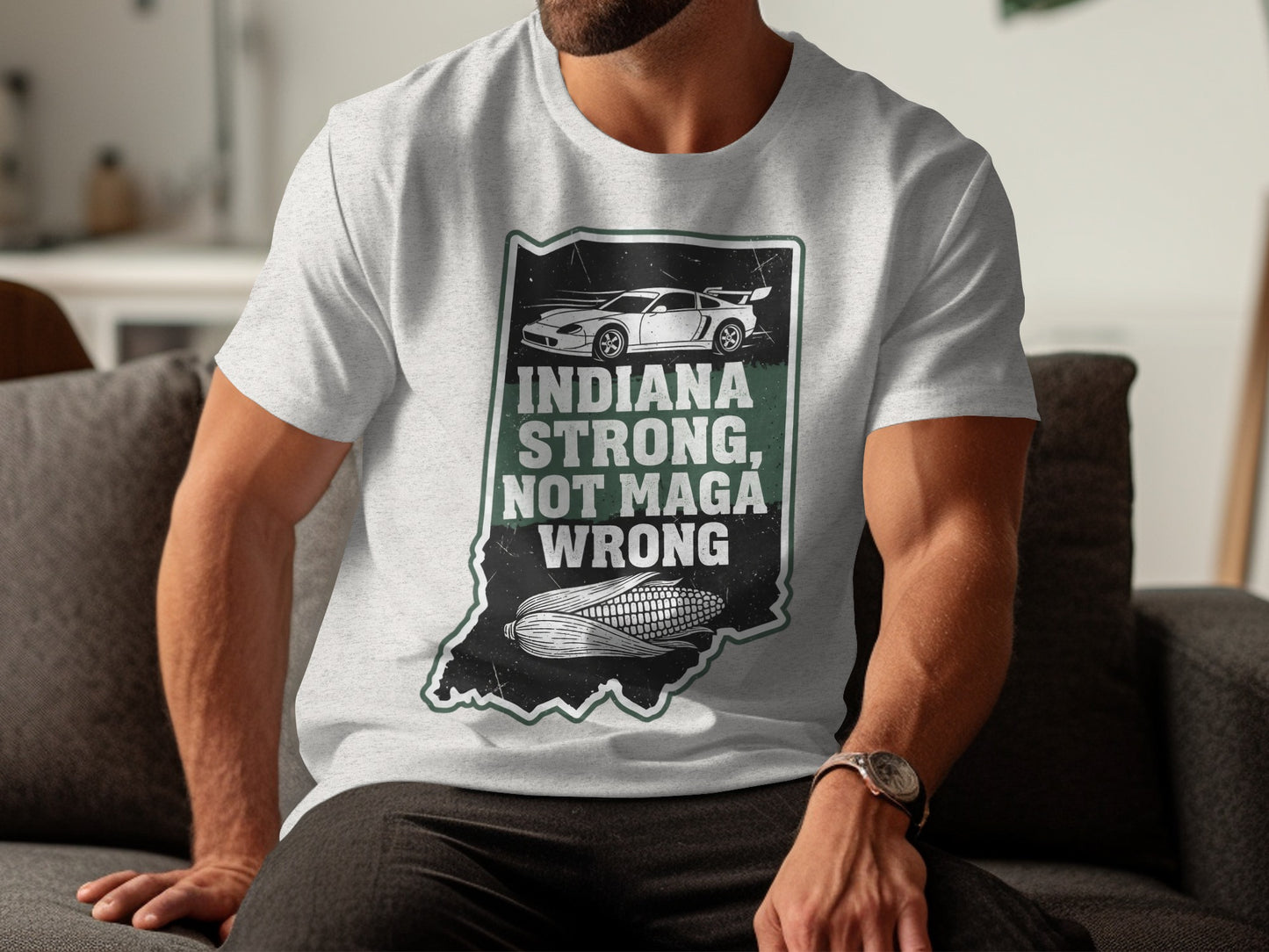 Indiana Strong Not Maga Wrong T-shirt product