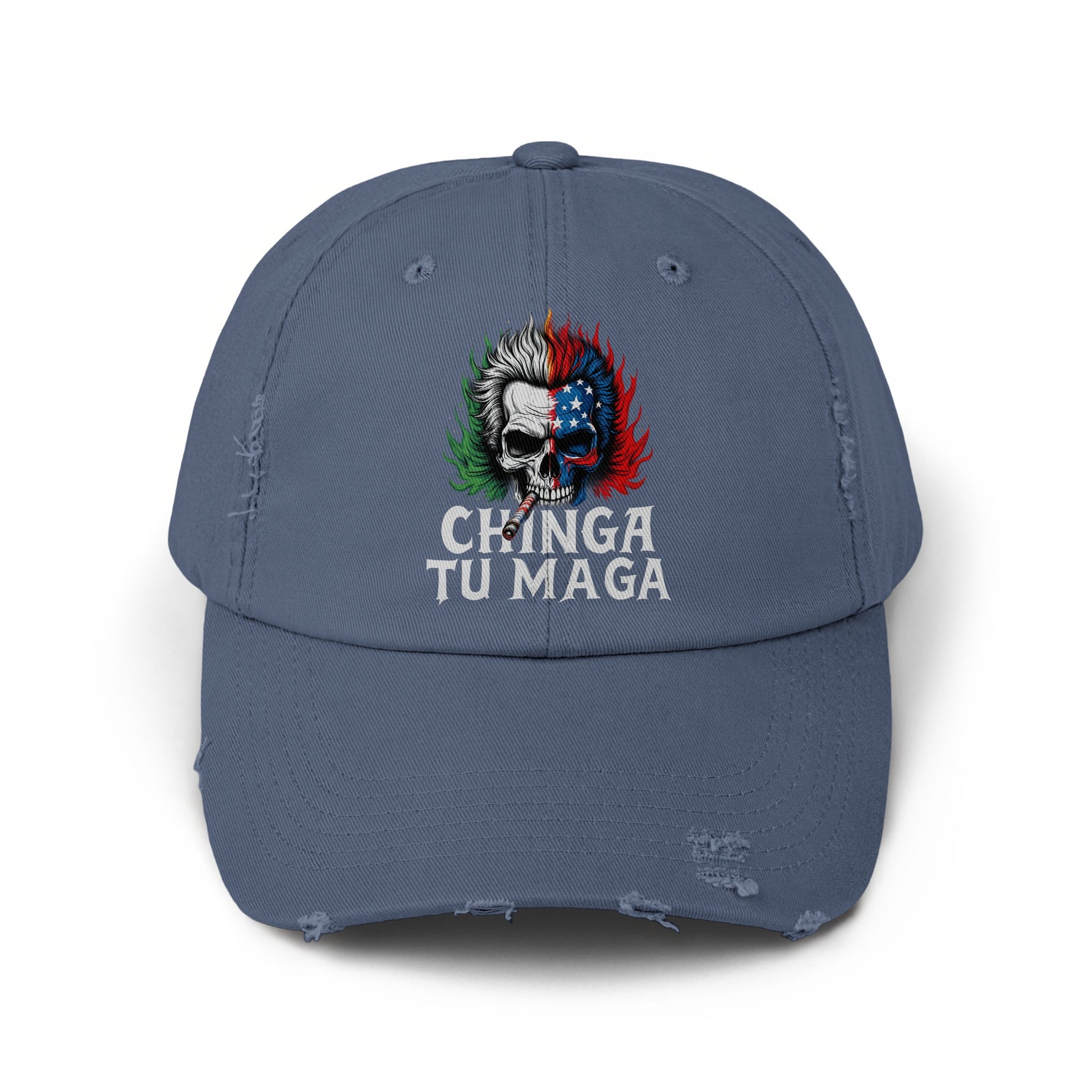 Chinga Tu Maga Skull Graphic Design Hat product