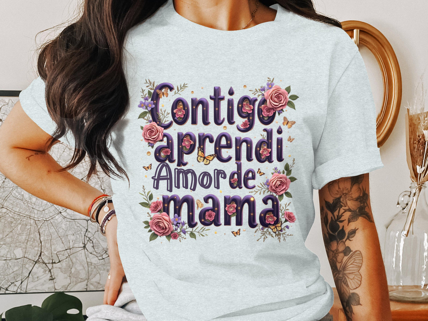 Contigo Aprendi A Amarte Mama Printed Shirt product type