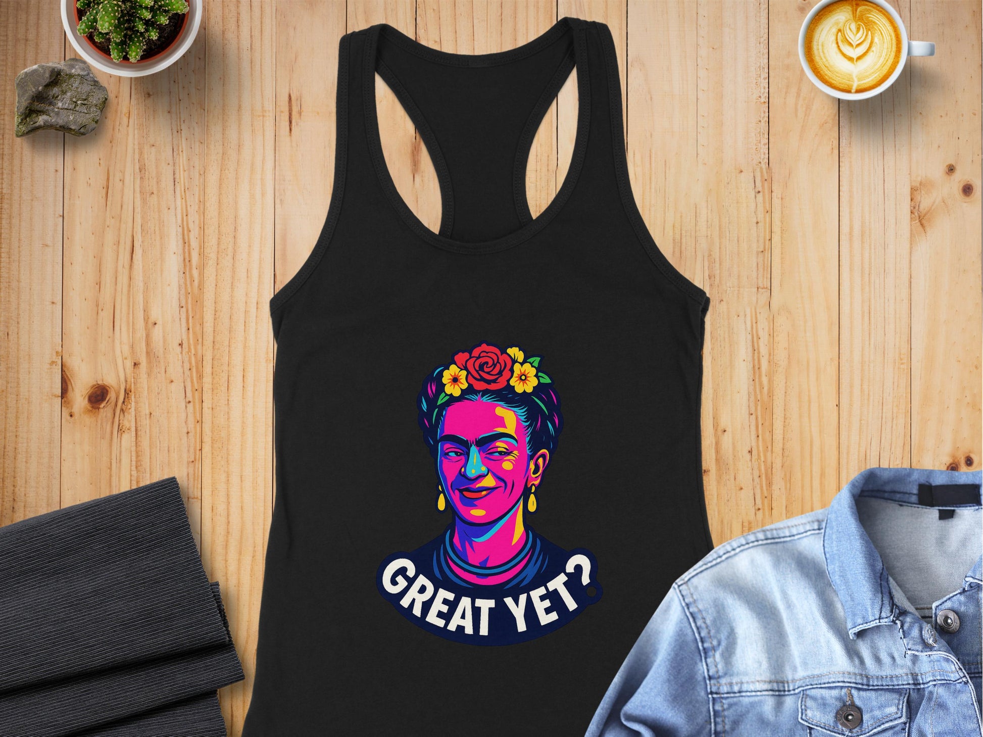 Vibrant Frida Kahlo Great Yet Graphic Tank Top product type