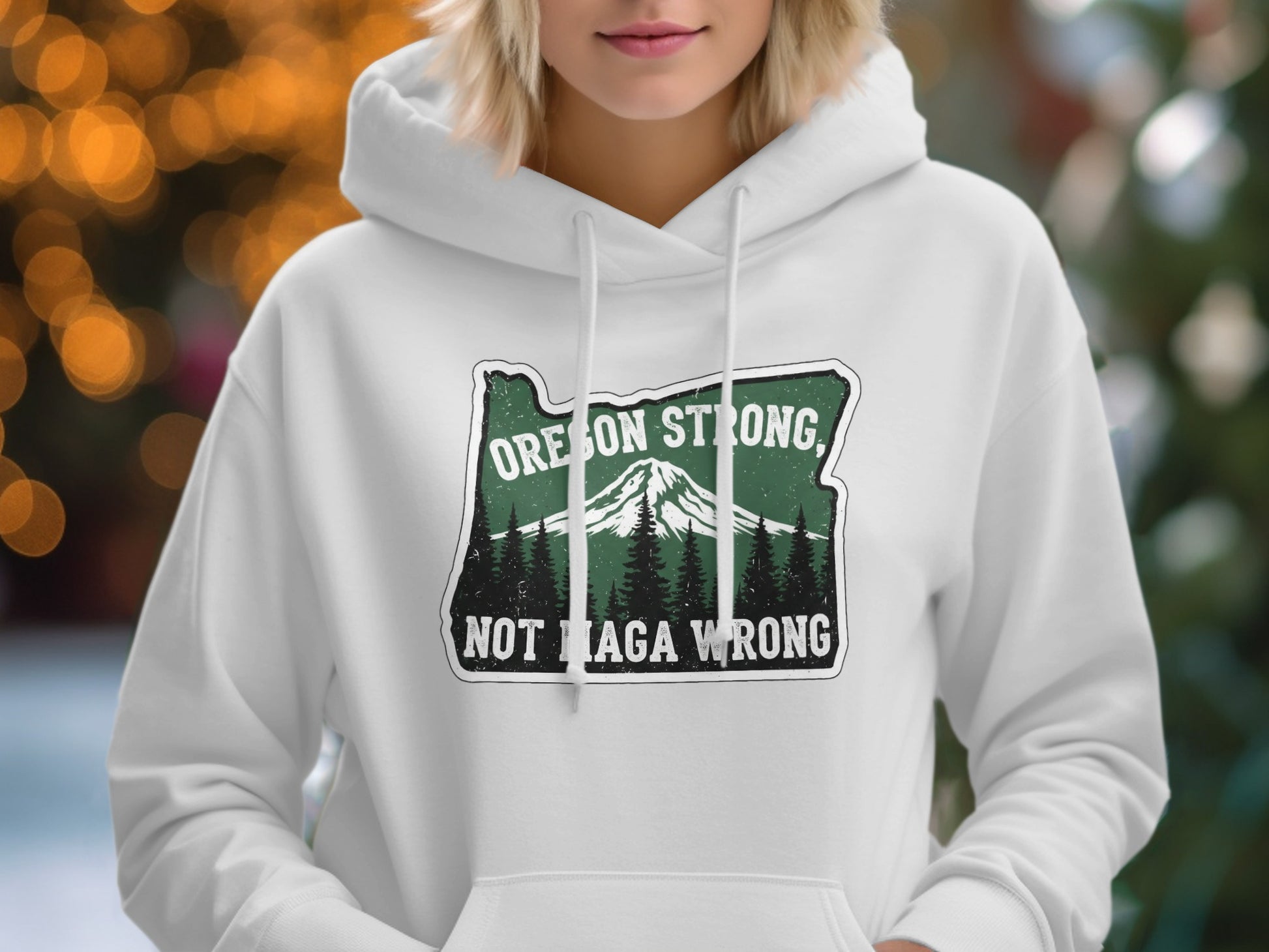 Oregon Strong Not Maga Wrong Hoodie product
