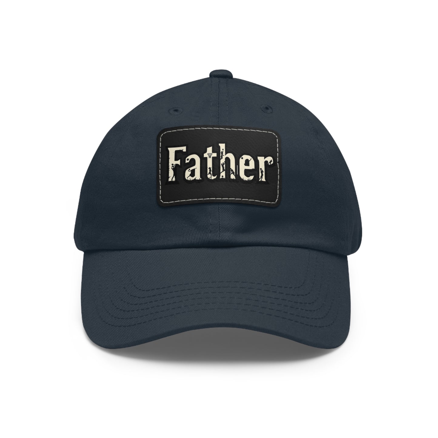 Father Leather Patch Dad Hat - Casual Cap for Dads