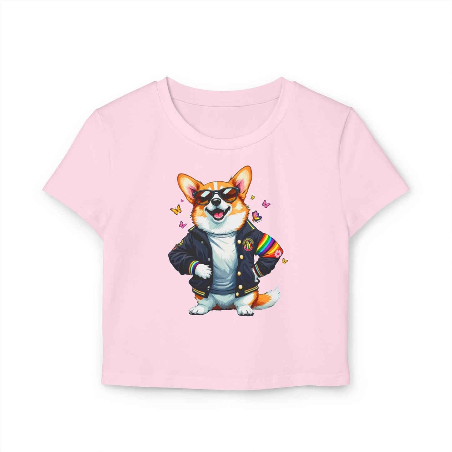 Cool Corgi Baby Tee, Cute Corgi T-Shirt, Dog Lover Apparel, Gift for Pet Owners, Summer Top, Casual Wear