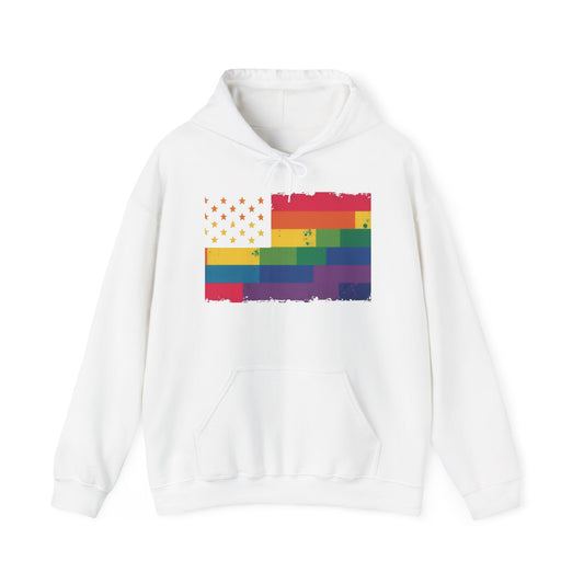 Pride Flag Hoodie | Unisex Heavy Blend™ Sweatshirt