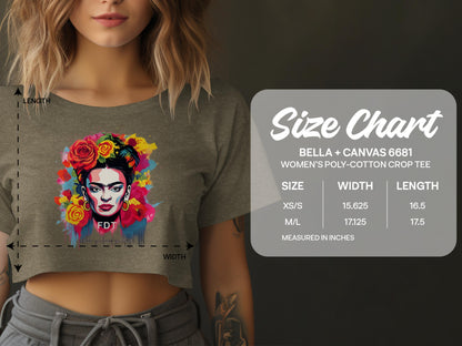 Women's Graphic Crop Tee Bella + Canvas 6681 product type