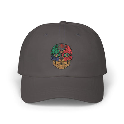 Colorful Skull Dad Cap, Casual Hat, Unique Headwear, Gift for Him, Summer Accessory, Festival Look
