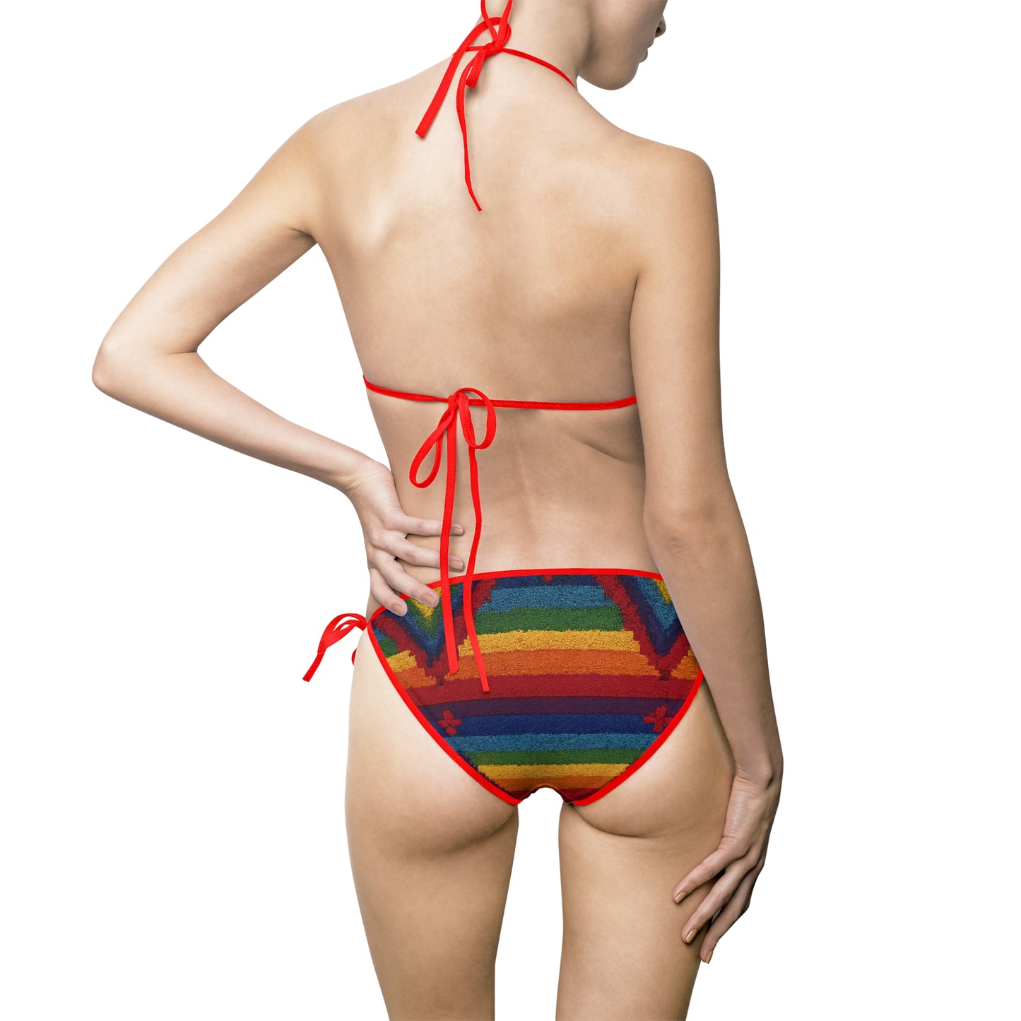 Pride Vibrant Women's Bikini Swimsuit, Summer Swimwear, Pool Party Attire, Beach Vacation Outfit, Festival Swim Set